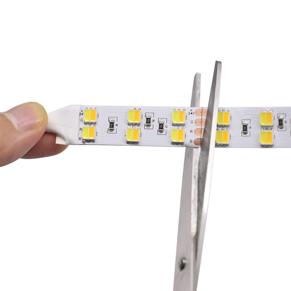 Double Row DC12/24V 5050SMD 600LEDs 2in1 Flexible CCT LED Tape Lights - Pure White+Warm White Double Row DC12/24V 5050SMD 600LEDs 2in1 Flexible CCT LED Tape Lights - Pure White+Warm White